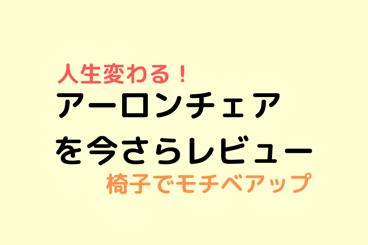 アーロンチェアのレビュー